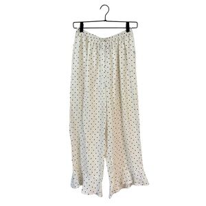 FLAX Linen NWT Women’s Small Shirred‎ Bloomers Pants Polka Dot Loungewear Casual